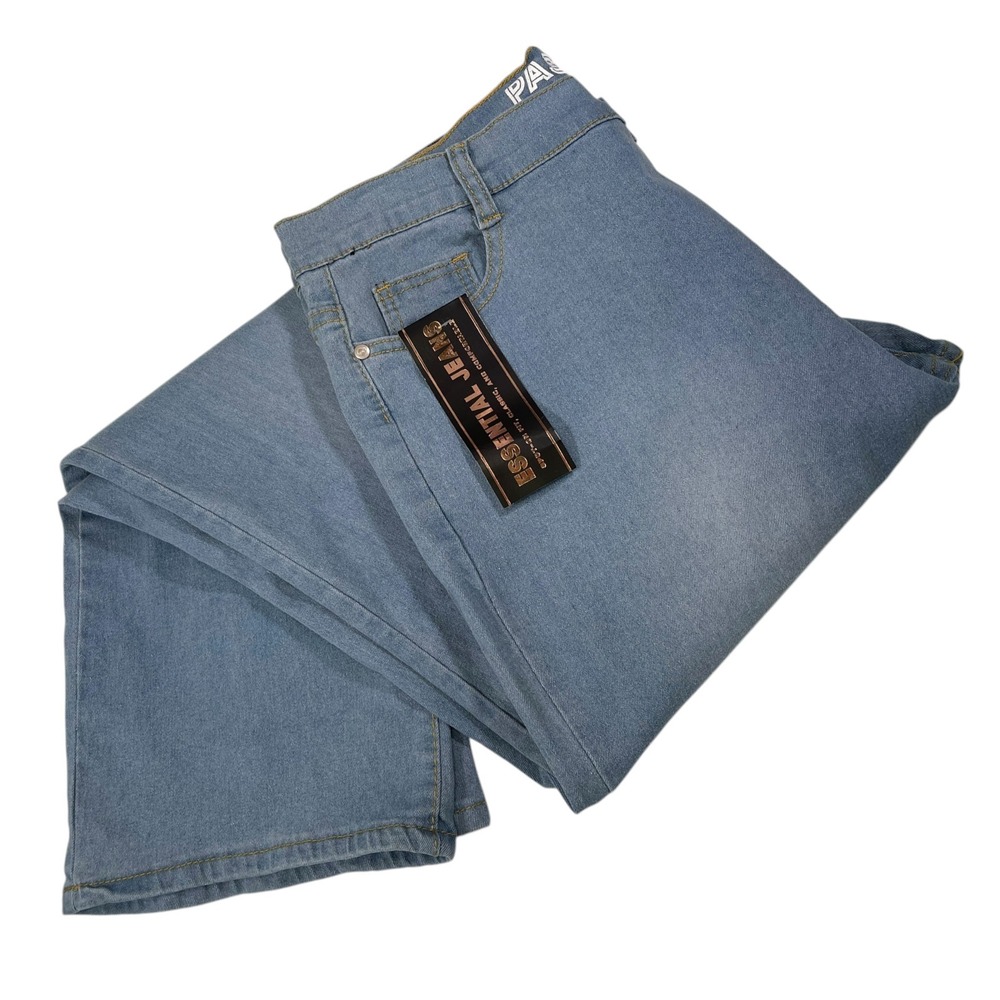 NEW Pastel Jeans 17/33 Light Blue Citi Wide Leg High Rise Denim Streetwear Retro